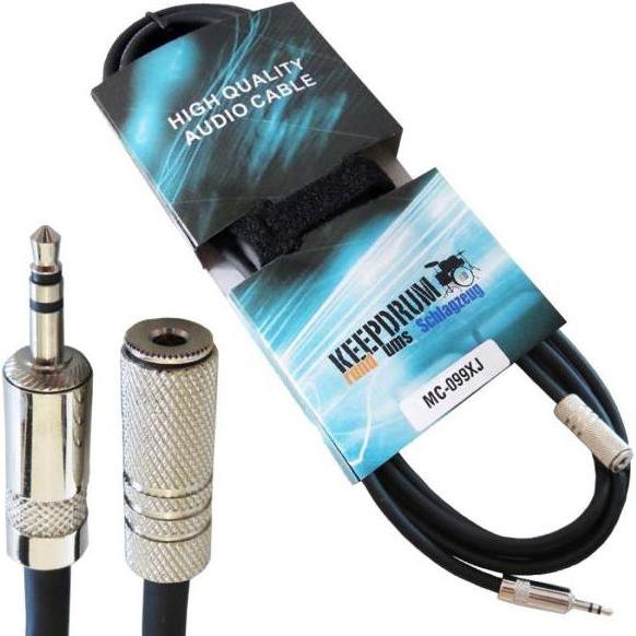 Thumbnail - keepdrum MC-099XJ 1m Verlängerungskabel 3,5mm 2 Stück (1 m), Audio Kabel