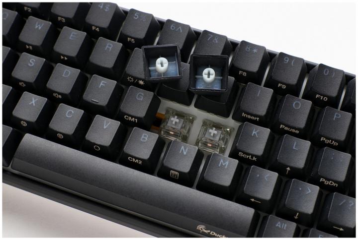 Actual product image Ducky One 3 Classic Black/White SF Gaming Keyboard, RGB LED - MX-Blue (US) (USA, Cable)