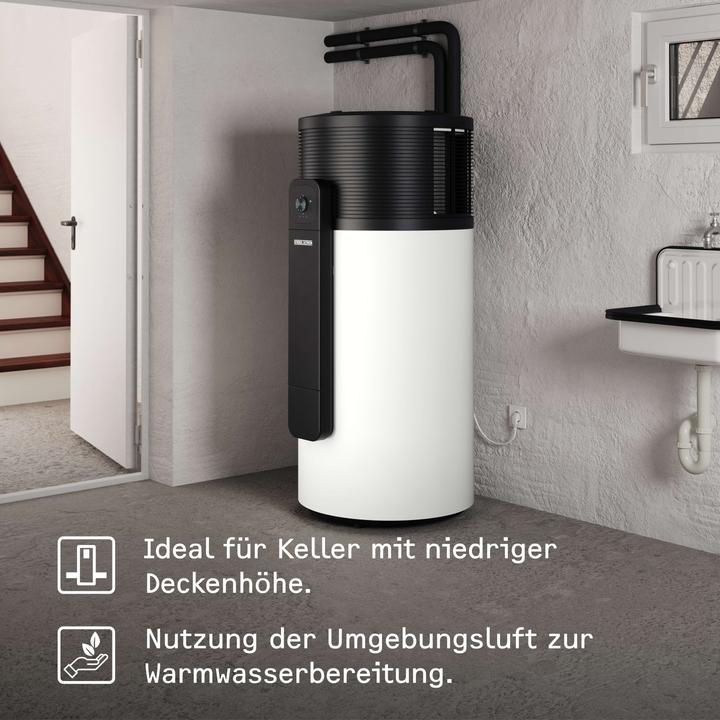 Actual product image Stiebel Eltron WWK-I 200 Plus hot water heat pump, with 230 V plug, 200 litres