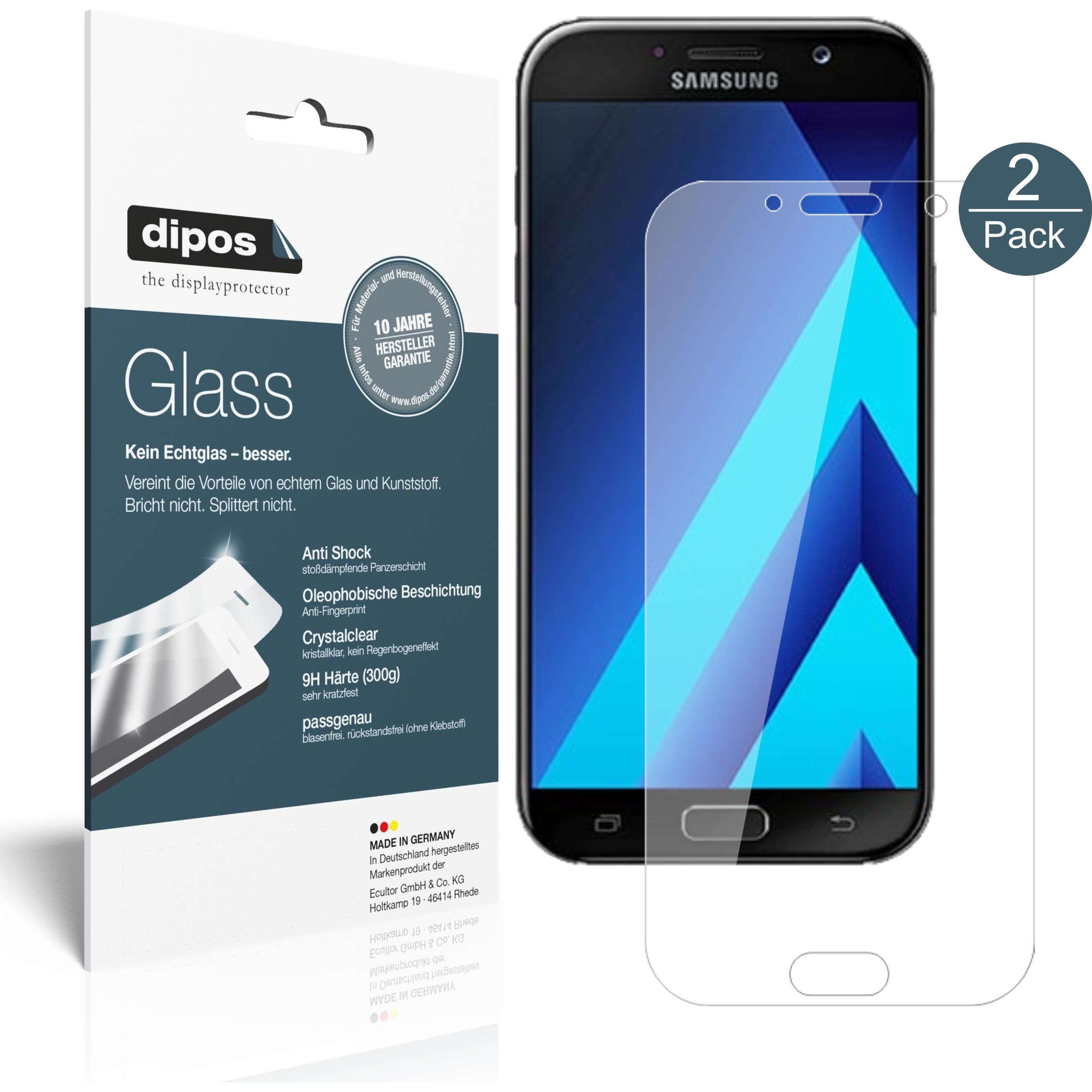 Thumbnail - Dipos Displayschutz Anti-Shock (2 Stück, Samsung Galaxy A7 (2017)), Smartphone Schutzfolie, Transparent