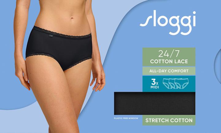 Produktbild Sloggi 24/7 Midi (3er Pack, 44)