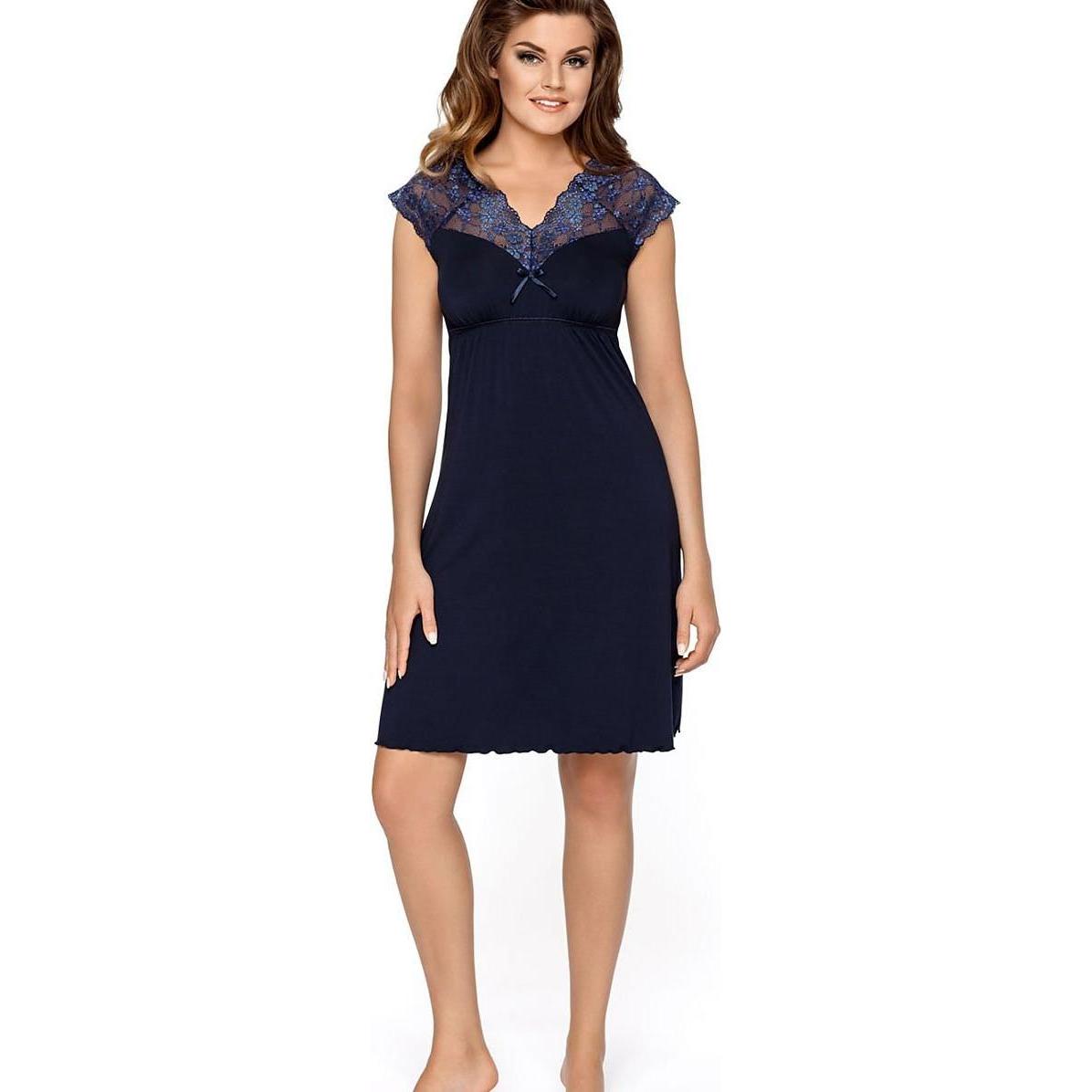 Babella, Damen, Pyjama, Nachthemd, Blau, (S)