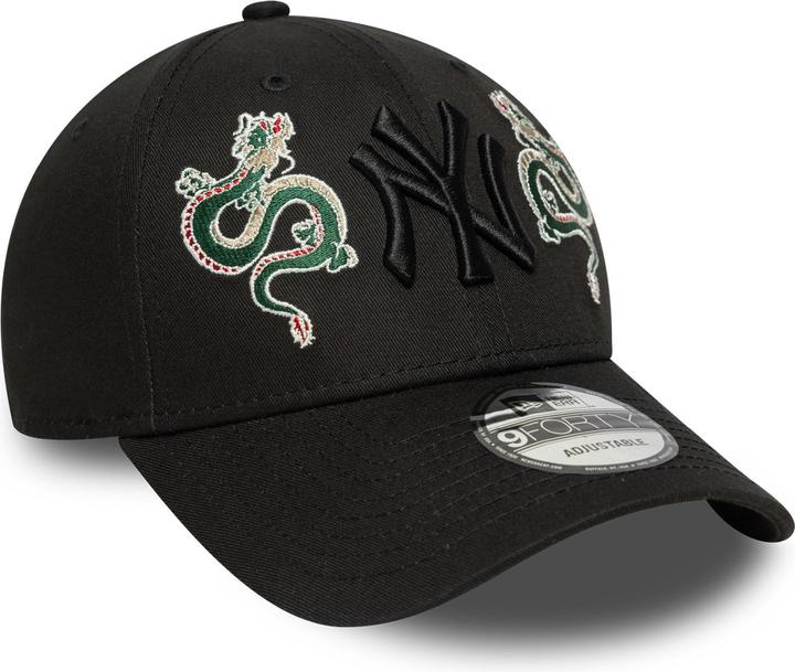 New Era 9Forty Strapback Cap Snake New York Yankees Schwarz