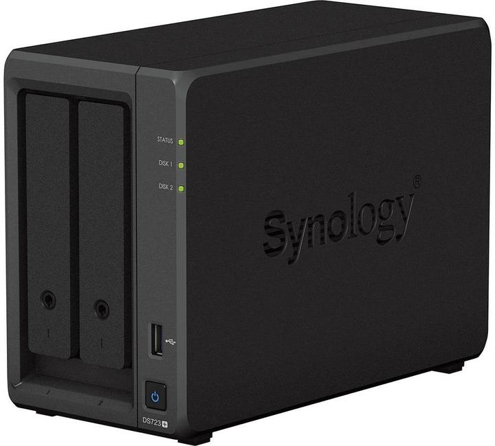 Actual product image Synology DS723+ (2 x 6 TB, Synology HAT 33xx)