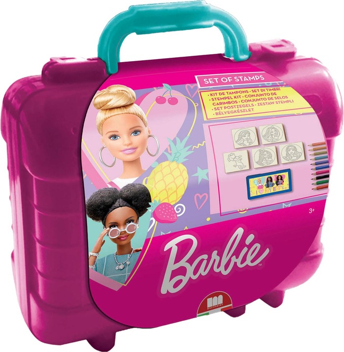 Image du produit Multiprint Barbie Valise de voyage pour tampons et peinture