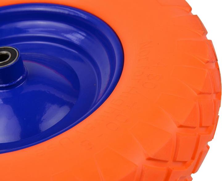Actual product image GEKO G71024 PU wheel, 4.00-8 with rim, multi-coloured