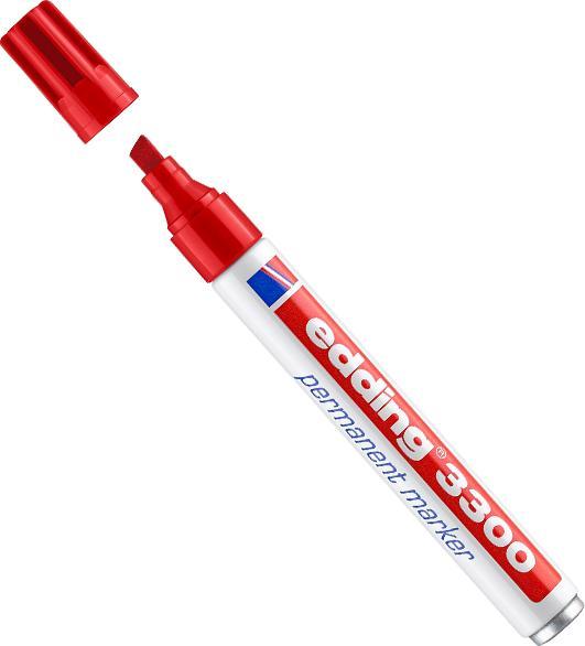 Produktbild Edding Permanent Marker 3300 (Rot, 1 mm, 1 x)