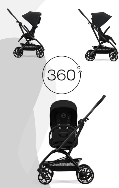 Immagine prodotto Cybex Eezy S Twist+ 2 BLK Reisebuggy Magic Black