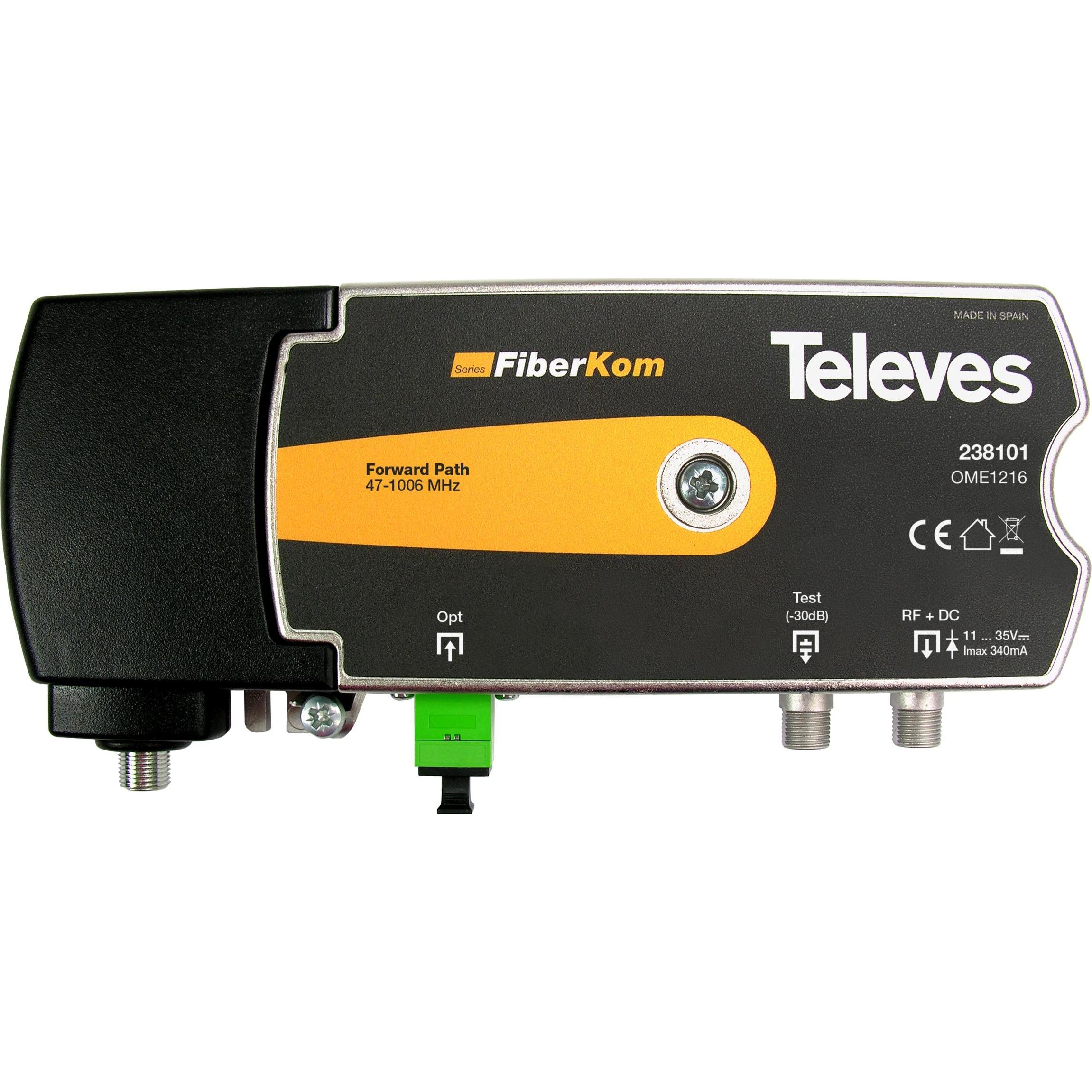 Televes, Materiale installazioni elettriche, Mini ricevitore ottico 47-1006MHz1200/1600n OME1216