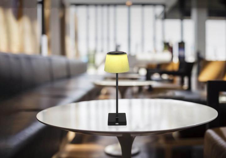 Produktbild Globo Gregoir LED Tischleuchte 4W CCT IP44 Schwarz Matt, Metall 38cm 58434BP (310 lm)