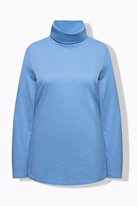 Actual product image Ulla Popken Basic Long Sleeve Slim Fit Turtleneck (60)