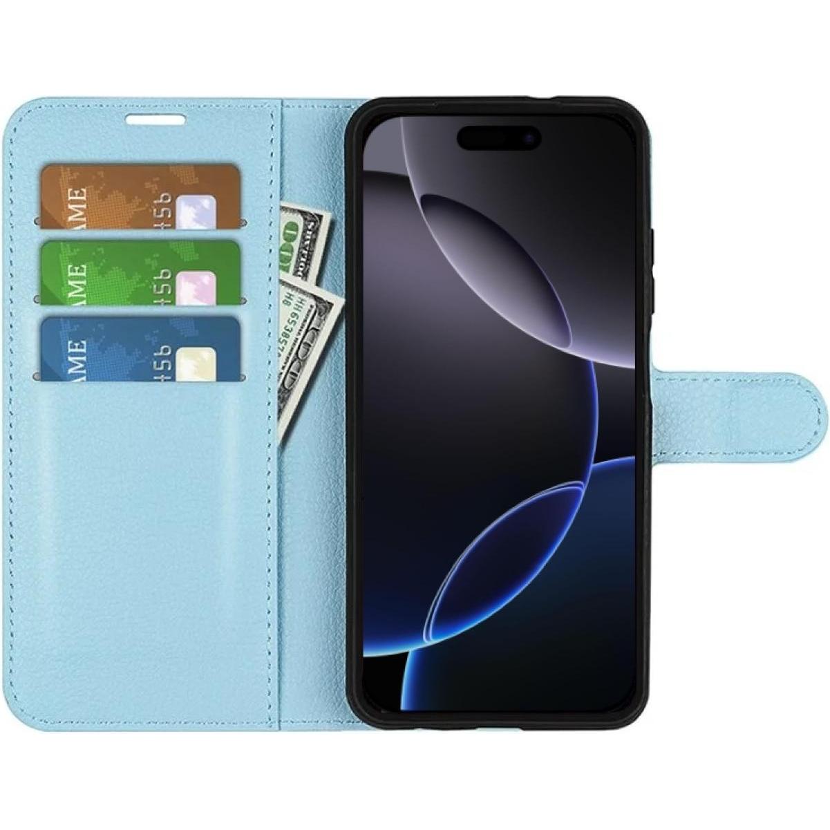Screenguard Apple iPhone 16 Pro Leather Guard Lederhülle (Apple iPhone 16 Pro), Smartphone Hülle, Blau