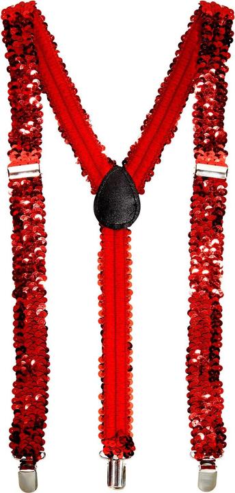 Actual product image Widmann Red sequin braces