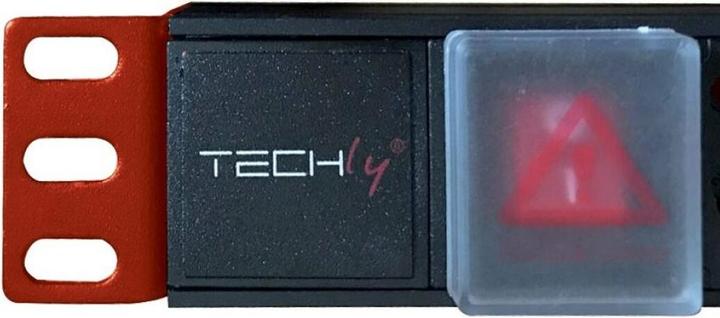 Image du produit Techly I-CASE STRIP-81UD Unité de distribution d'alimentation (PDU) 8 sorties AC 1U Aluminium
