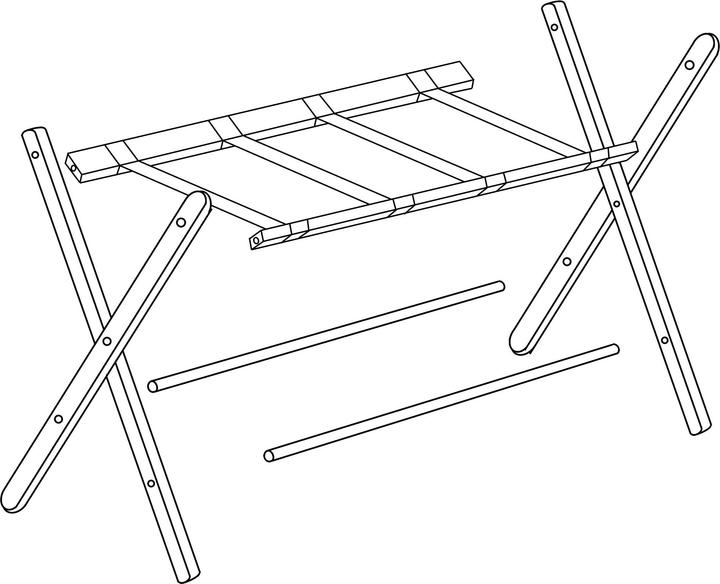 Actual product image Relaxdays suitcase rack (Suitcase rack)