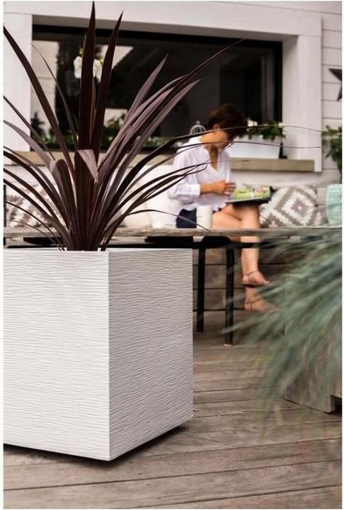 Produktbild EDA Blumentopf Graphit karriert 39 x 39 x 43 cm (39 x 39 x 43 cm)