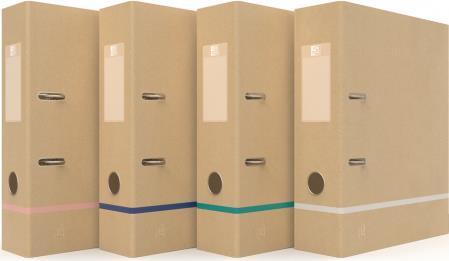 Actual product image Oxford 10 Touareg folders colour assorted cardboard 8.0 cm DIN A4 (A4+, 80 mm, 10 pcs.)
