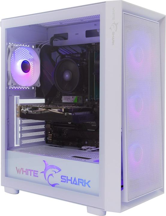 White Shark Shark GCC-2401 Warhead-3 Bianco 4 Ventole 12cm RGB (ITX, ATX, E-ATX)