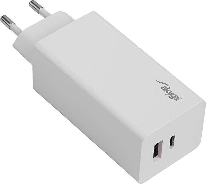 Akyga AK-CH-20 USB-Ladegerät Innenbereich Ausgangsstrom (max.) 5 A 2 x USB-A, U (100 W, 1 Port)