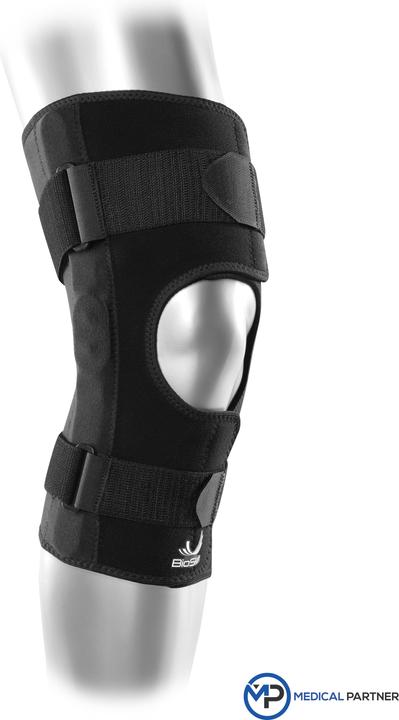 Immagine prodotto BioSkin Bendaggio per il ginocchio Pelle del ginocchio incernierata aperta alla rotula (XL)