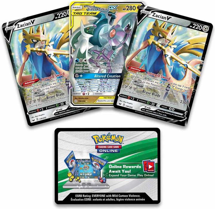 Immagine prodotto Pokémon Mazzo di battaglia della Lega Zacian V (Inglese, Ponte)