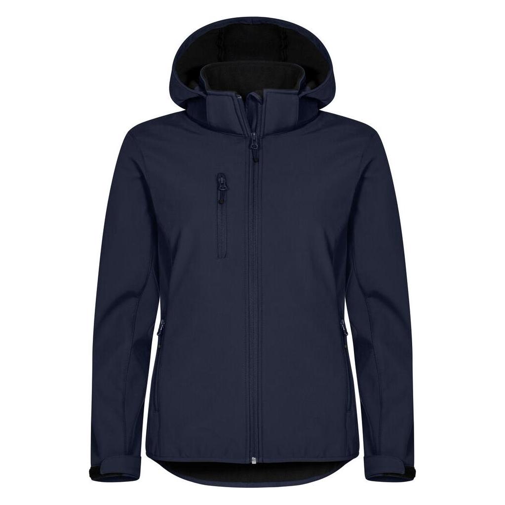 Clique, Damen, Outdoorjacken, Classic Softshell Hoody Women (Xl), Blau, Xl