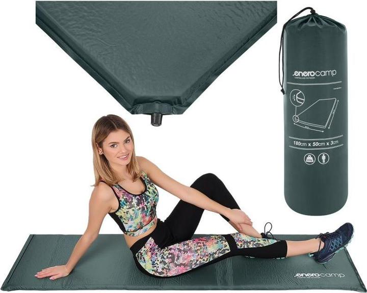 Actual product image Redcliffs Mata Samopompująca Turystyczna Materac 180x50x3cm Zielona