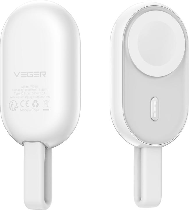 Actual product image Veger POMME VG-W0102 1200mAh power bank Magnetic Wireless charging for iWatch (1200 mAh, 2.50 W, 4440 Wh)