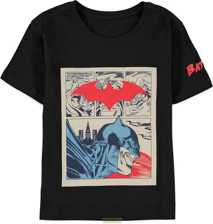 Batman Core Ragazzi, maglietta a maniche corte oversize (122)