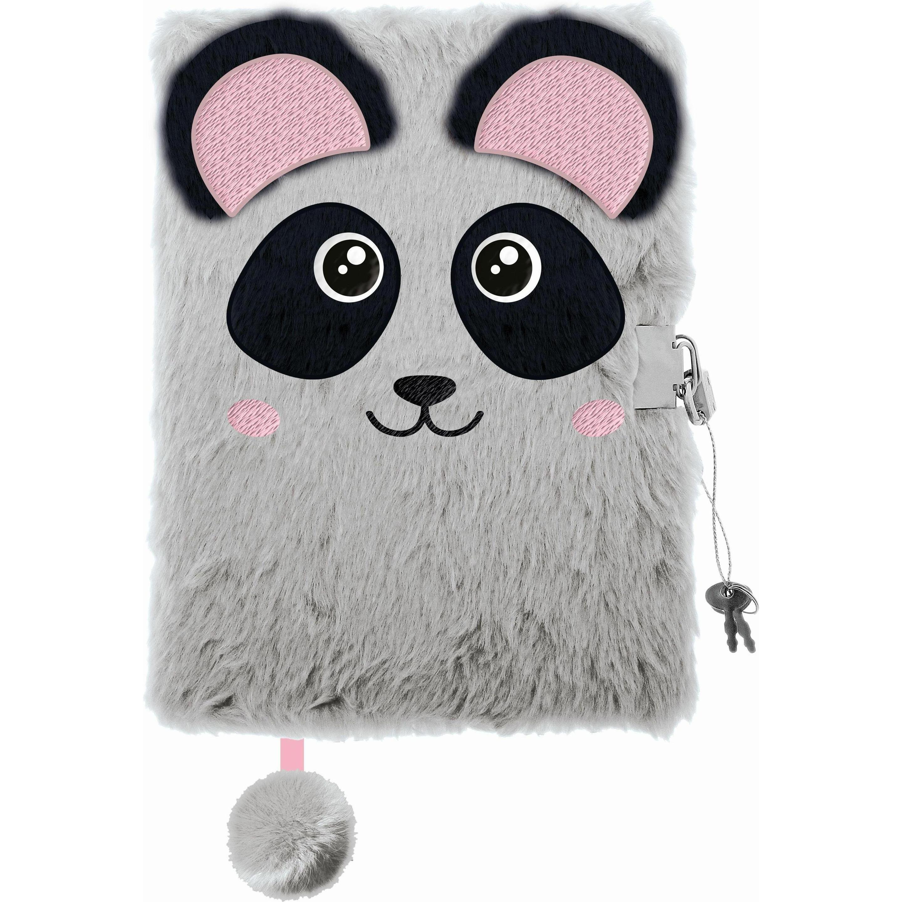 NoName, Quaderni + Bloc notes, Tagebuch Plüsch Premium PANDA, DIN A 5 (A5)