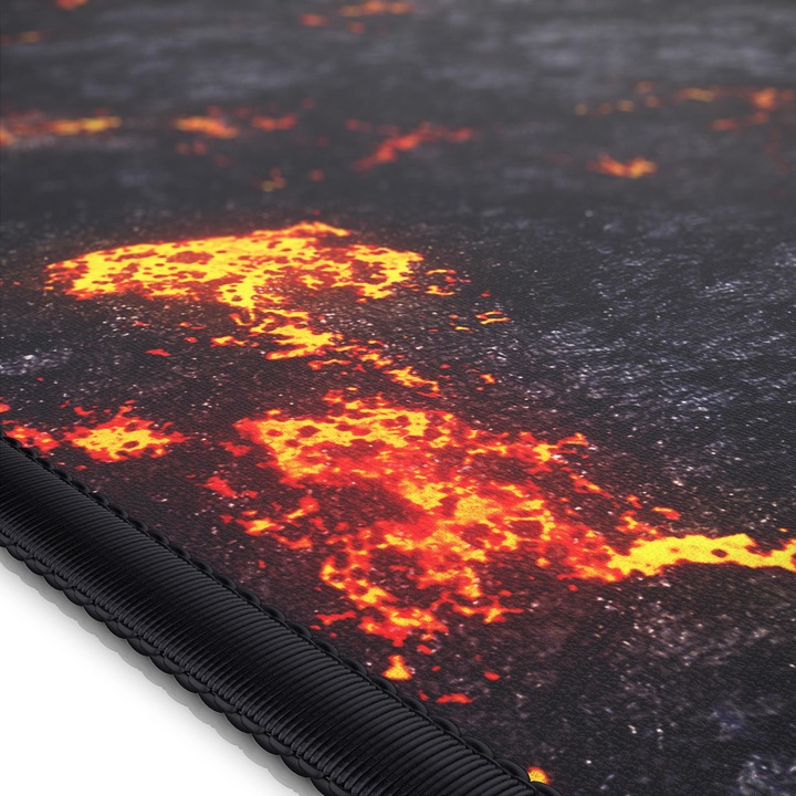 Produktbild Titanwolf Gaming Mauspad XXL, glattes Stoffgewebe, Speed Mausmatte 900 x 400mm grosse Fläche, Lavamotiv (XXL)
