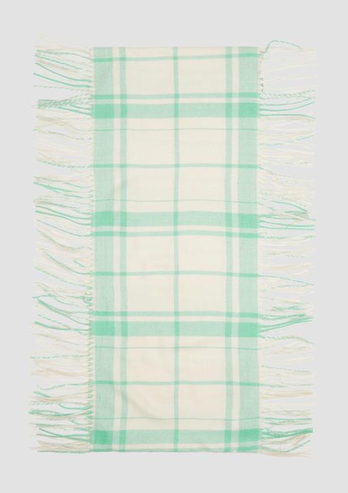 Produktbild S.Oliver Snood Karierter Loop-Schal mit Fransen