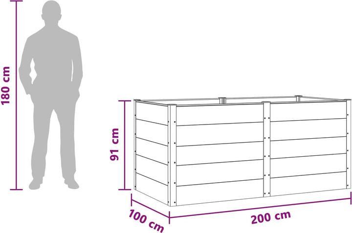 Produktbild vidaXL Garten Pflanzkasten