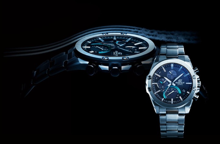 Actual product image Edifice EQB-1000D-1AER (Chronograph, Hybrid watch, Analogue wristwatch, 49.90 mm)
