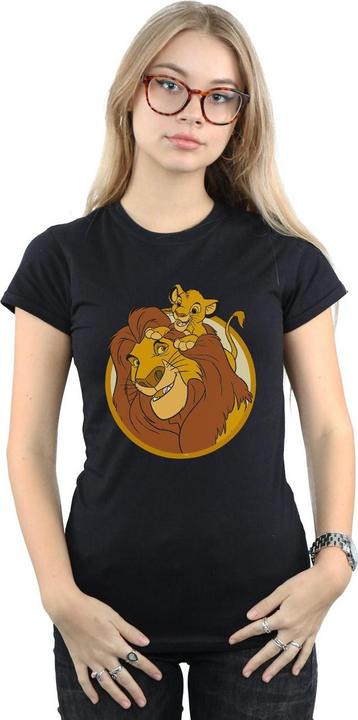 Actual product image Disney Womens/Ladies The Lion King Mufasa And Simba Cotton T-Shirt (M)