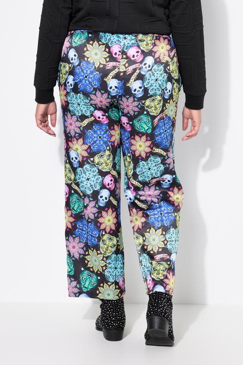 Actual product image Angel of Style Hose, gerades Bein, Totenkopf-Muster, Elastikbund (46)