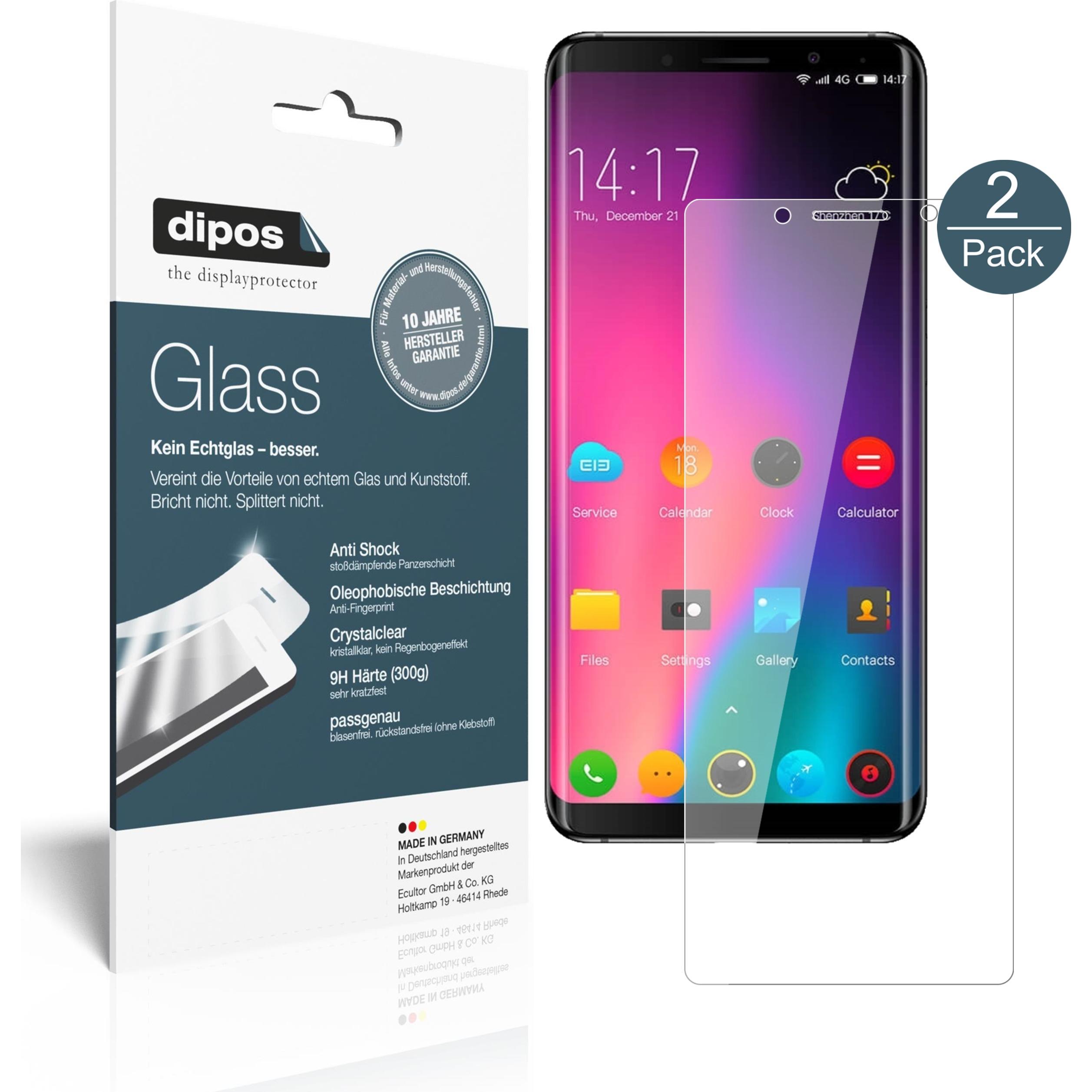 Dipos Displayschutz Anti-Shock (1 Stück, Elephone U Pro), Smartphone Schutzfolie, Transparent