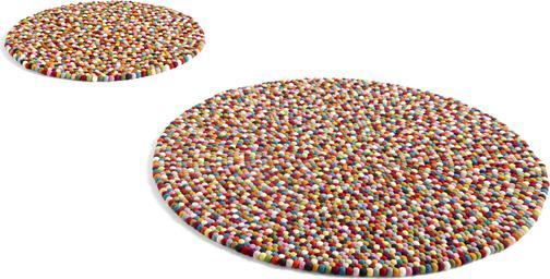Actual product image HAY Pinocchio Rug 90 cm - Multi Colour (501351) (Ø 90 cm)