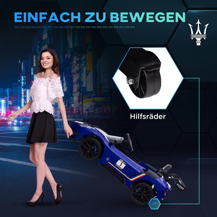 Actual product image Aiyaplay Kinder Elektroauto Kunststoff, Metall Blau (12 V)