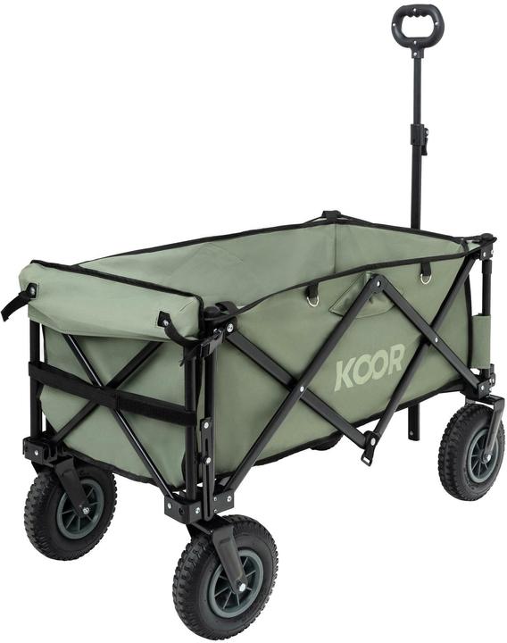 Koor Leiterwagen mit Luftreifen Kjerre, Grün