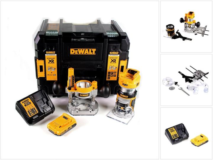 DeWalt DCW 604 D1 Battery combi-moulder 18V 55 mm + 1x battery 2.0 Ah + 1x quick charger in TSTAK