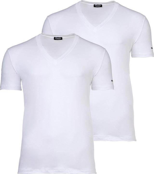 Produktbild Dsquared2 T-Shirt Casual Bequem sitzend TWIN PACK V-NECK T-SHIRT (M)