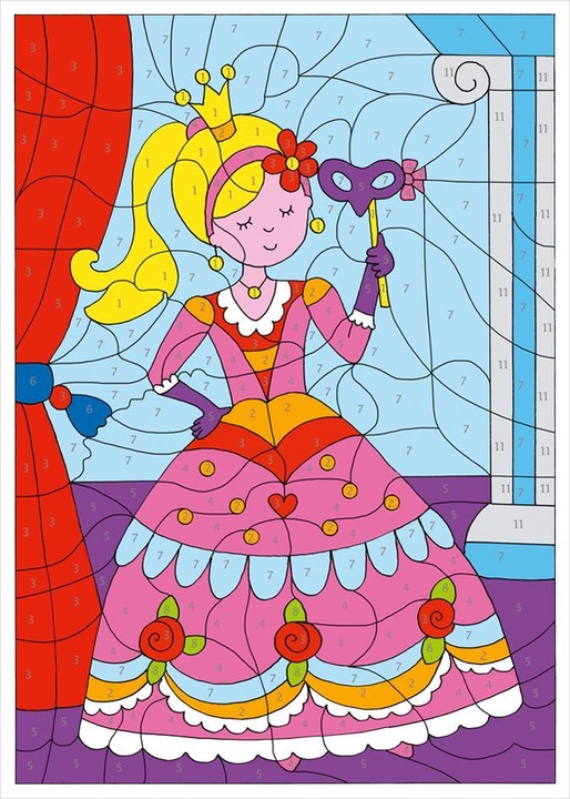 Actual product image Tessloff Painting by Numbers. Princesses