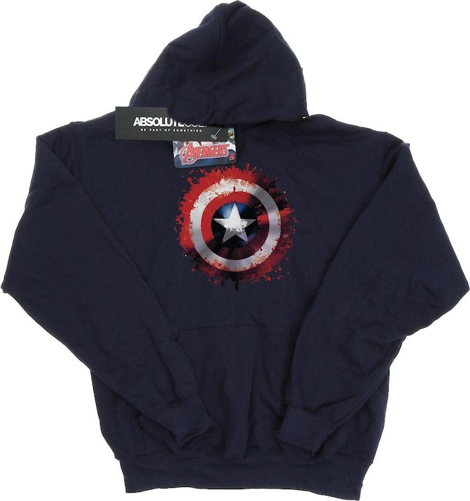 Image du produit - Sweat à capuche AVENGERS CAPTAIN AMERICA ART SHIELD - Fille (140, 146)