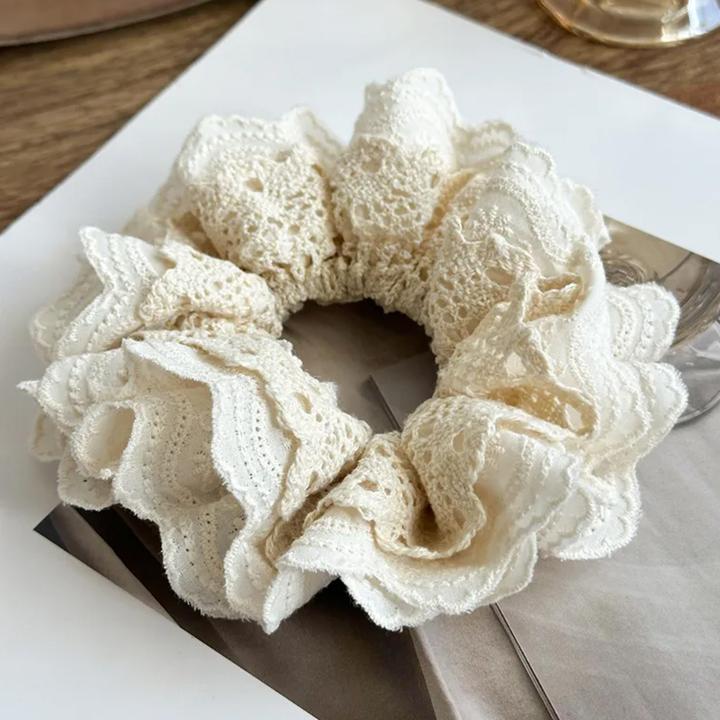 Immagine prodotto Avizar Scrunchie Bestickte Spitze Rosemarie (Elastico per capelli)