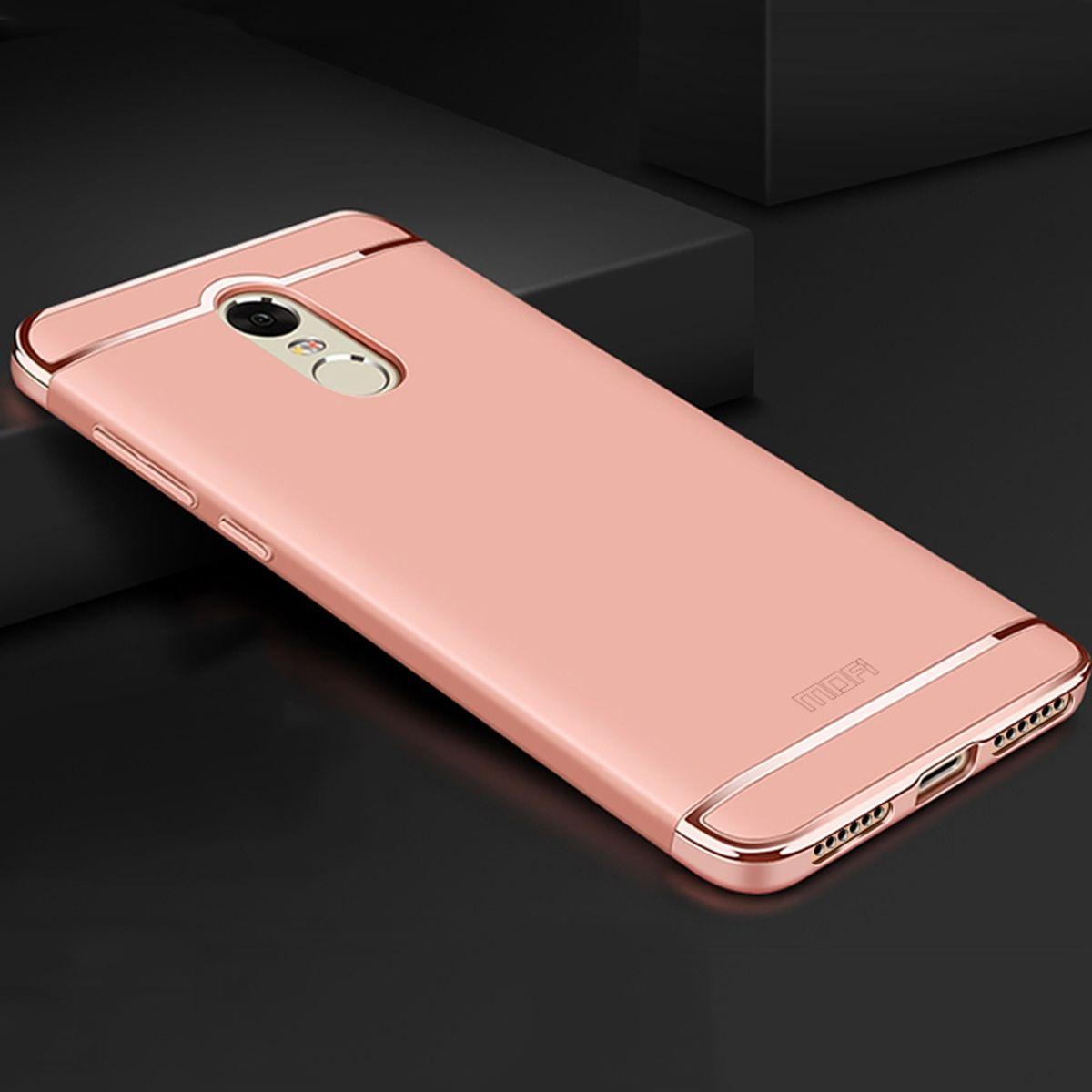 Thumbnail - König Design Handy Hülle Schutz Case für Xiaomi Redmi Note 4X Bumper 3 in 1 Cover Rose Gold (Xiaomi Redmi Note 4X), Smar...