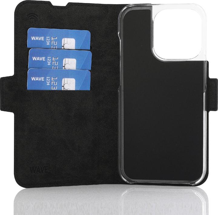 Actual product image Wave BookCase -suojakotelo, MagSafe-yhteensopiva, iPhone 15 Pro, musta (Apple iPhone 15 Pro)