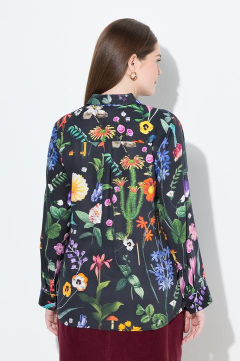 Produktbild Ulla Popken Hemdbluse, Landhausdruck, Hemdkragen, Langarm (42, 44)
