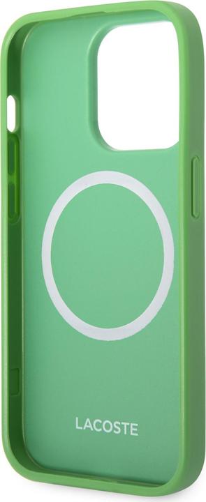 Actual product image Lacoste LCHMP14LPVCN iPhone 14 Pro 6.1" zielony/green hardcase Iconic Petit Pique MagSafe (Apple iPhone 14 Pro)