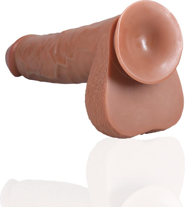 Produktbild RealRock Extra Large Straight with Balls 15 / 38 cm - Tan